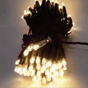 100 LEDs blindados warm fio Ø2,2mm verde tom m/mf IP65