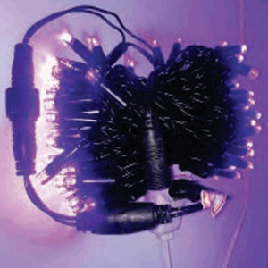 100 LEDs blindados Roxo fio Ø2,2mm verde tom m/mf IP65
