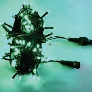 100 LEDs verde fio Ø2,2mm verde tom m/mf externo IP44