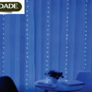 Cortina 288 LEDs Azul f. Cachoeira BIVOLT