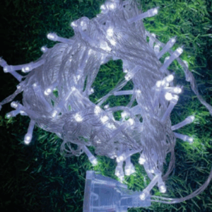 100 LEDs Br 8F fio transp 7,5m - sem INMETRO