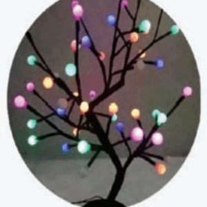 Árvore c/ bolinhas foscas c/ 48 LEDs cor mágica Bivolt