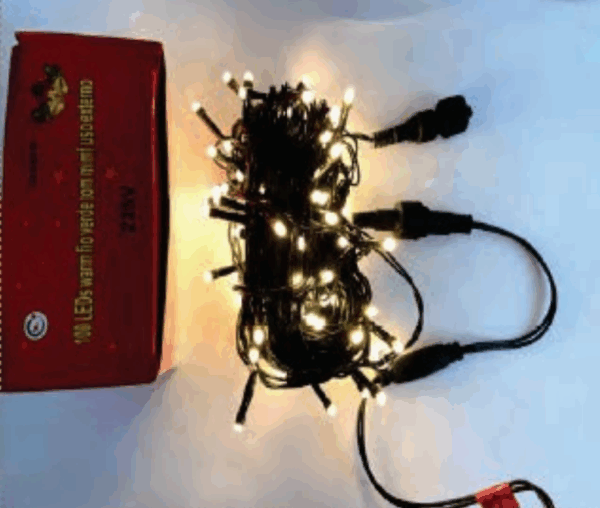 100 LEDs WM fio Ø1,8mm verde tom m/mf externo IP44