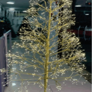 ÁRVORE 1380 LEDS WARM E 60 STROBINHO BRANCO FIO DE FADA BIVOLT 1.8m