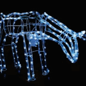 Arm. rena fêmea grande mang. LED azul c/movimento