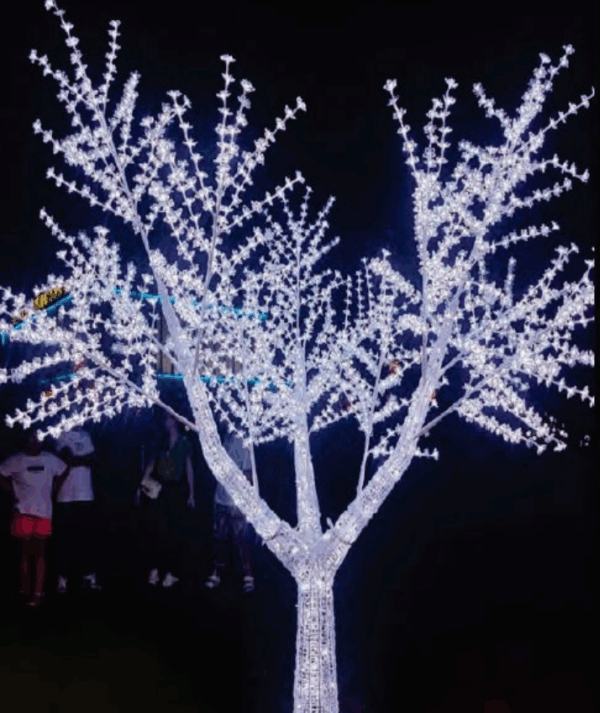 Árvore cerejeira c/2272 LEDs Brancos 3m altura uso externo