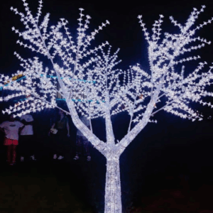 Árvore Cerejeira 1560 leds branco c/ 195 strobinhos 2.50m Bivolt IP44