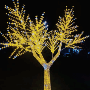 Árvore Cerejeira 1560 leds Warm  c/ 195 strobinhos 2.50m Bivolt IP44