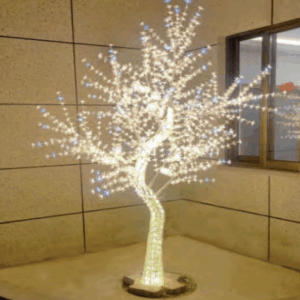 Árvore Cerejeira 1504 leds Warm  c/ 188 strobinhos 2.50m Bivolt IP44