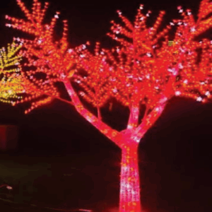 Árvore cerejeira 1560 leds vermelho c/ strobinho branco - 2.50m