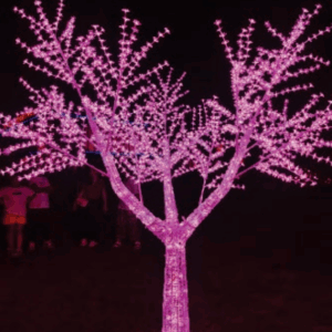 Árvore cerejeira 1560 leds Rosa c/ strobinho branco - 2.50m