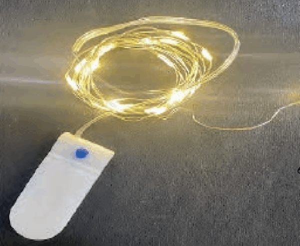 Fio de fada 20leds warm pisca
