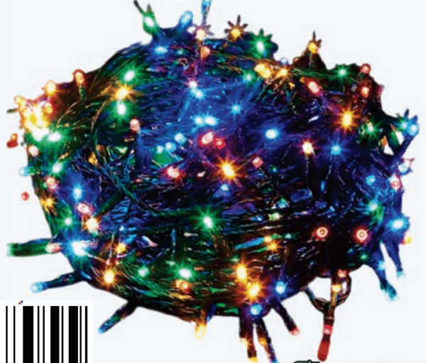 300 LEDs Color 8f fio verde 8F