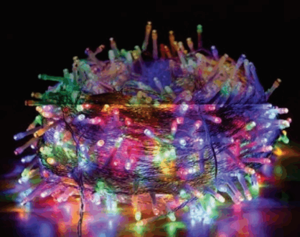 300 LEDs color 8f fio transp 8F