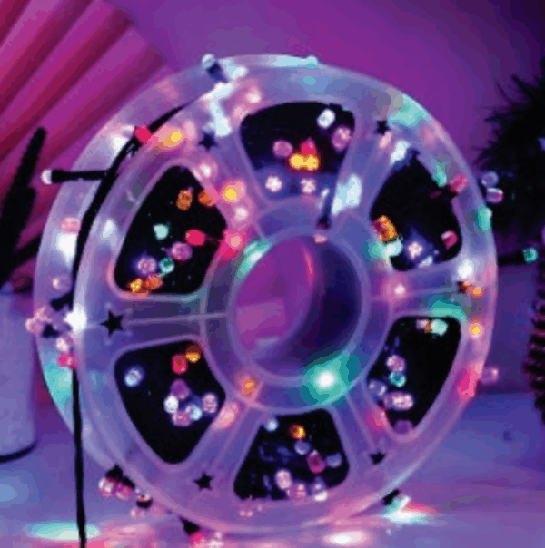400 super leds color 8f fio verde 31V IP44 50m c/memoria