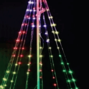 Árvore fio de fada PVC com 317 LEDs 1,8m Bivolt função cachoeira