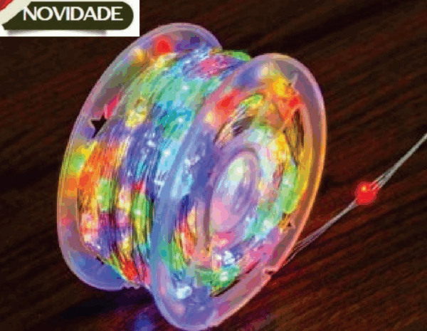 CORDÃO 500 LEDS COLORIDO FIO DE FADA 8 FUNÇÕES BIVOLT