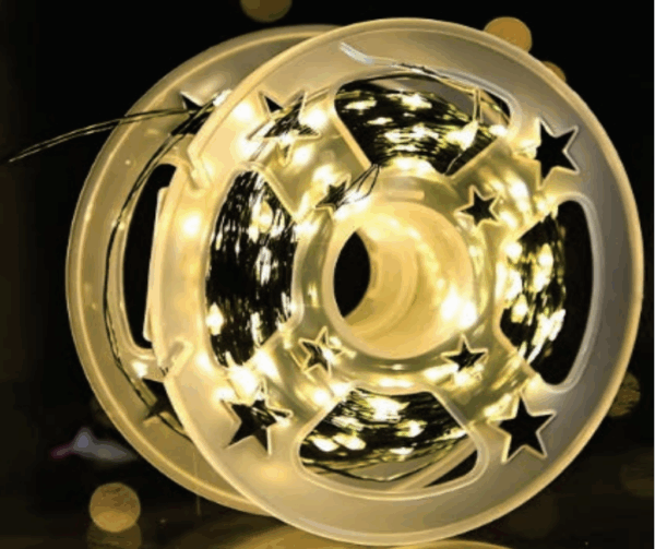 CORDÃO 500 LEDS WARM FIO DE FADA VERDE 8 FUNÇÕES BIVOLT