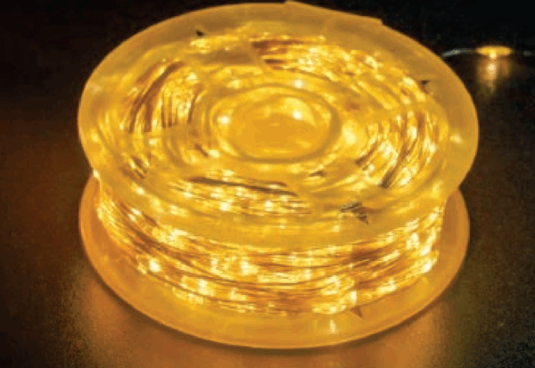 CORDÃO 1000 LEDS WARM FIO DE FADA 8 FUNÇÕES BIVOLT