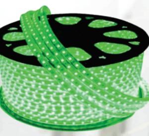 Mangueira Chata Led Verde 60 leds por metro