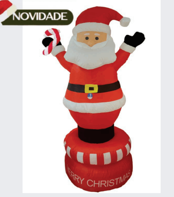 Papai Noel Inflável Giratorio