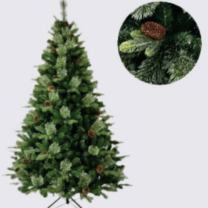 1,80m Árvore de Natal 645 galhos com pinhas