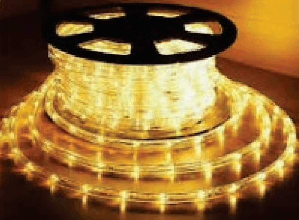 Mangueira 11mm 20LEDs WARM   e 4 strobinhos br. por metro CORTE/1m