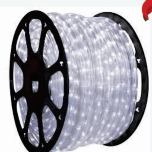 Mangueira 11mm 20LEDs BRANCO   e 4 strobinhos br. por metro CORTE/1m