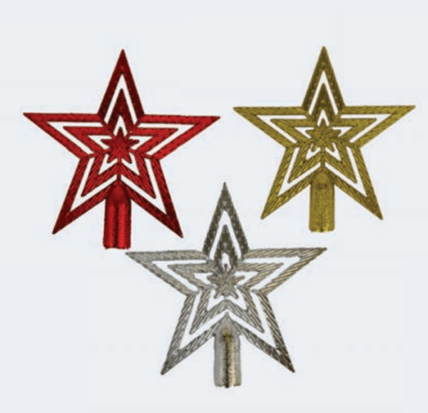 Estrela ponteira vazada 15cm