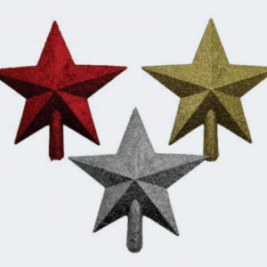 Estrela ponteira Glitter 20cm