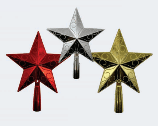 Estrela ponteira 3D 14,5cm