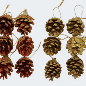 Pinha 3cm 6pcs