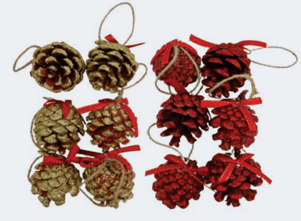 Pinha 5cm 6pcs