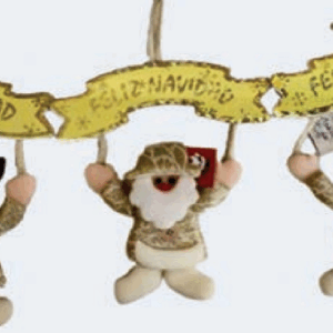Pingente dourado para árvore de Natal Sortido