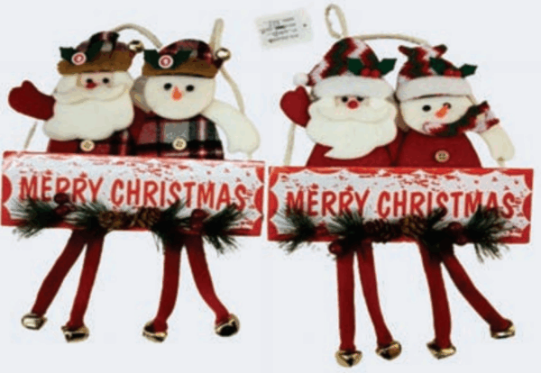 Pingente dupla para árvore de Natal Sortido