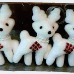 Pingente Trio renas para árvore de natal