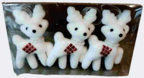 Pingente Trio renas para árvore de natal