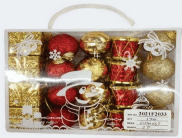 Kit enfeite Árvore de Natal 4cm