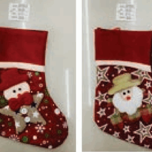 Bota de Natal vermelha 17*23cm
