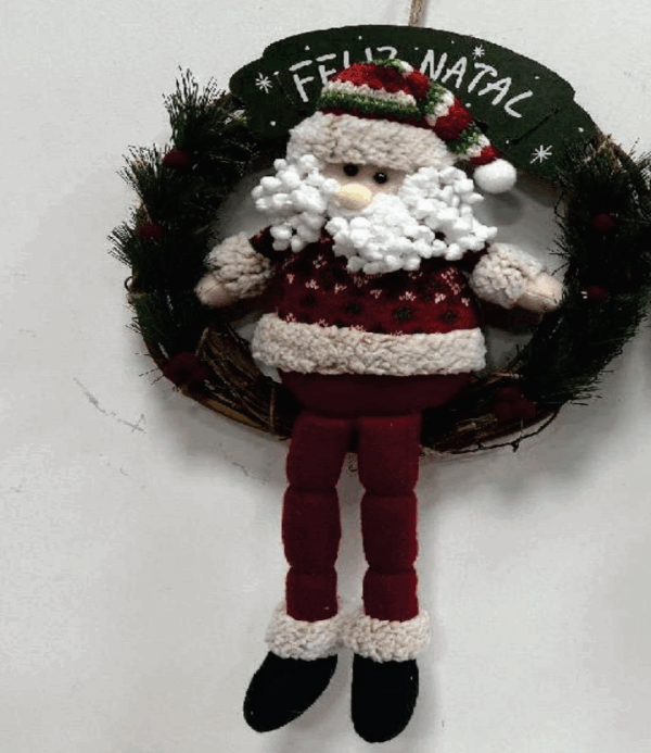 Guirlanda com papai noel φ30cm