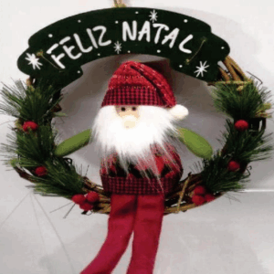 Guirlanda com papai noel φ25cm