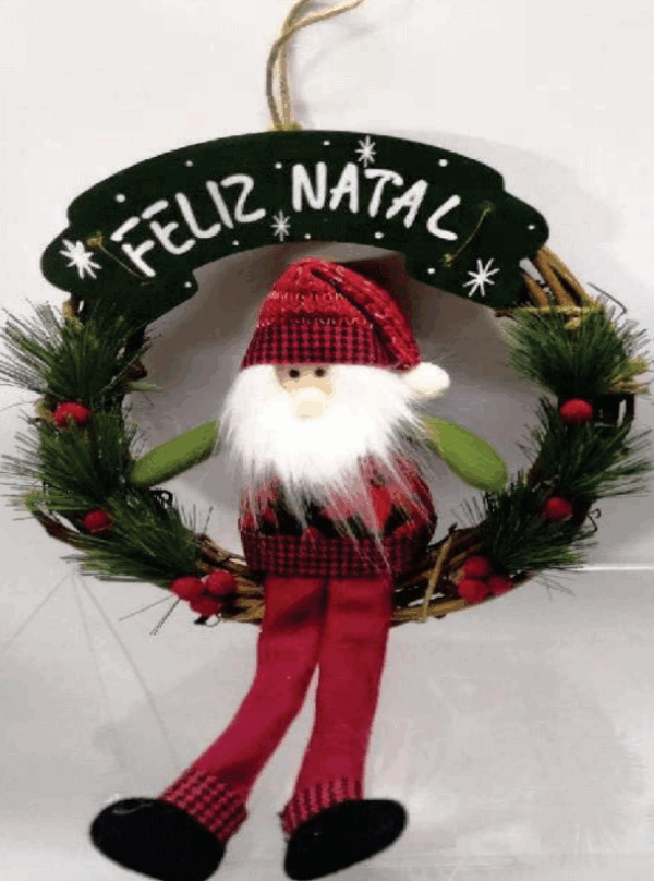 Guirlanda com papai noel φ25cm
