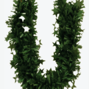 Festão 9cm verde musgo com estrela - 2m