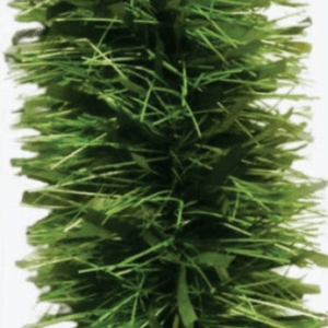Festão 15cm  tiras grossas e finas verde (5m)
