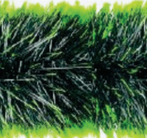 Festão 6,5cm verde escuro com limão 5m