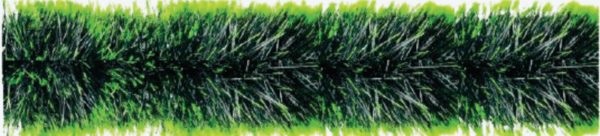Festão 6,5cm verde escuro com limão 5m