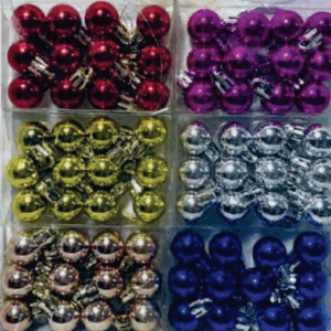 Bola brilhante cores sortidas 2cm 12*200