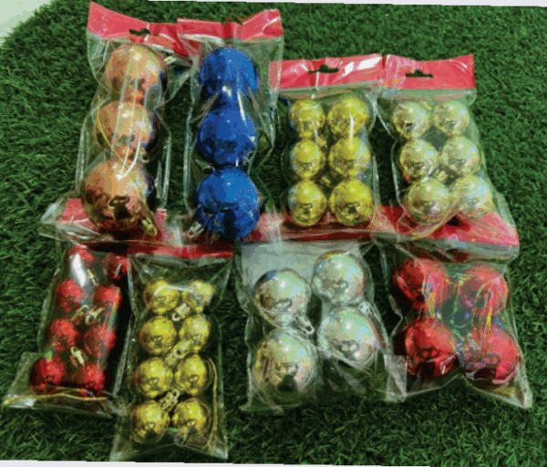 Bola Solapa 4cm (Vermelha,prata,dourada e azul)*6 unidades