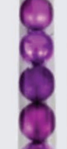 Bola de natal Violeta 6cm 12*24 tubo