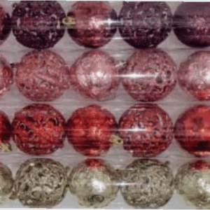 Bola tubo 6cm cores sortidas (vazada,glitter,simples,3d)*9 unidades